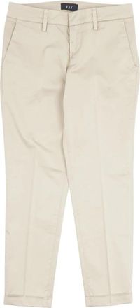 Fay Chino broeken - Dames - Chinos - Beige - W26 - Broeken