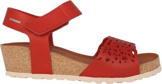 Mephisto Rode Raphaela Sleehak Sandaal - Dames - Sleehakken - Rood - 42 EU - Schoenen