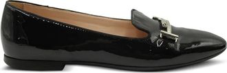 Tod's Double T patent leather loafers - Black