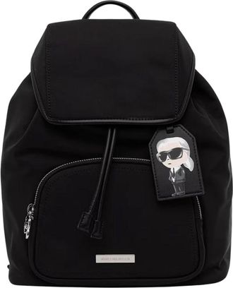 Karl Lagerfeld Ikon Rugzak - Dames - Rugzakken - Zwart - ONE Size - Nylon - Tassen