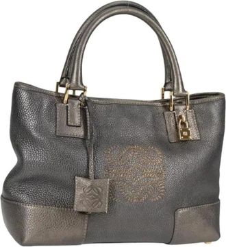 Loewe Pre-owned Handbags, female, Gray, Size: ONE SIZE Pre-owned Hand Bag