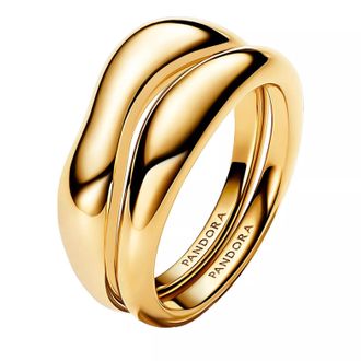 Pandora Rings - 14k Gold-plated ring set - gold - Rings for ladies