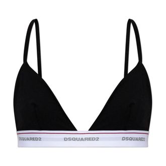 Dsquared2 Ondergoed, Dames, Zwart, XL, Logo Bralette