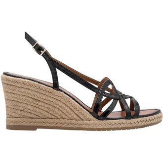 Tamaris Sandalen met sleehak, in leer