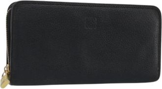 Loewe Pre-owned Wallets, female, Black, Size: ONE SIZE Pre-owned Long Wallet