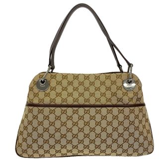 Gucci Beige Canvas Tote Bag (Pre-Owned)