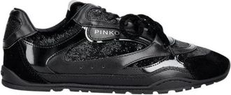 Pinko Yulia 01 - Dames - Sneakers - Zwart - 37 EU - Leer - Schoenen