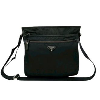 Prada Pre-owned Cross Body Bags, female, Black, Size: ONE SIZE Pre-owned Nylon Messenger Bag