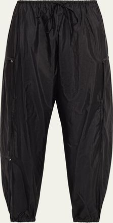 Brandon Maxwell Scout Drawstring Cargo Pants