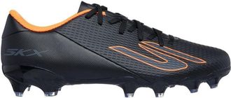 Skechers SKX_2 Academy voetbalschoenen voor heren, voor harde ondergrond (Zwart/Oranje)
