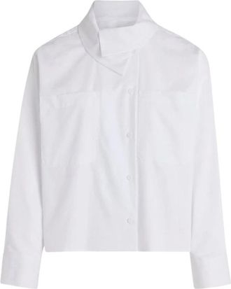 Margaux Lonnberg Dory Chemise - Dames - Overhemden - Wit - 2XS - Katoen - Overhemden