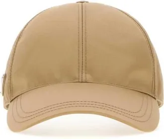 Prada Light Brown Solid Baseball Hat