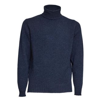 FILIPPO DE LAURENTIIS Turtlenecks, male, Blue, L, Cashmere Turtleneck Jumper