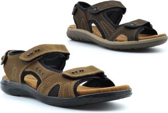 Generic Mens Real Leather Sandals Mens Lightweight Sandals Size 6 Boys Sandal Size 10 Touch Fastening Sandal Casual Shoe Casual Shoes Touch Fastening Shoe Rea