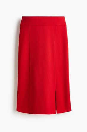 H&M Fine-knit Skirt in Bright Red at Nordstrom, Size X-Small