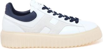 Hogan H-Stripes Sneakers - Heren - Sneakers - Wit - 40 EU - Leer - Schoenen