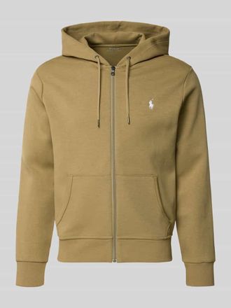 Polo Ralph Lauren Regular Fit Sweatjacke aus Baumwoll-Mix in Hellbraun, Gr&ouml;&szlig;e XXL