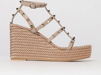 Valentino Garavani Sandalo con zeppa Rockstud Valentino Garavani in pelle