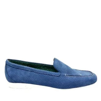 Fratelli Rossetti Schoenen, Heren, Blauw, 40 EU, Leer, Mocassino Yacht
