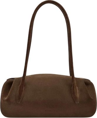 Yuzefi Oyster Shoulder Bag - Dames - Schoudertassen - Bruin - ONE Size - Su&egrave;de - Tassen