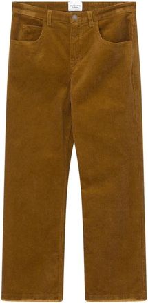 Isabel Marant Broeken - Dames - Straight fit broeken - Bruin - XL - Broeken