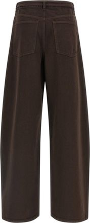 Twin-Set Barrel-Fit High-Waist Jeans - Brown