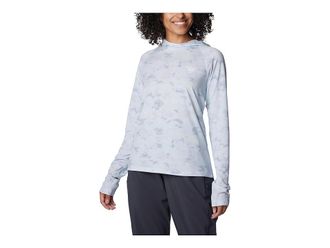 Columbia PFG Unchartedtm Hoodie Womens Clothing Cirrus Grey Uncharted Waters : MD, Elastane/Lyocell/Polyester
