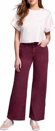 Tribal Brooke Hugging Wide Jeans In Passion Plum