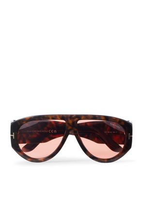 Tom Ford Bronson D-Frame Tortoiseshell Acetate Sunglasses