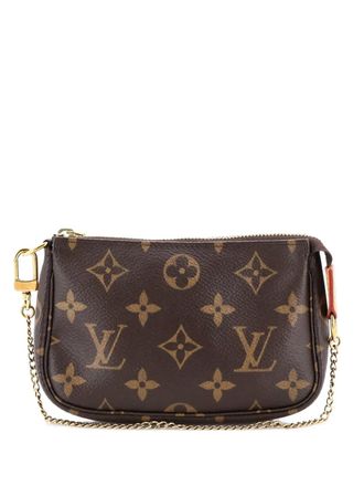 Louis Vuitton Pochette Accessoires Monogram Canvas Mini clutch bag - Bruin