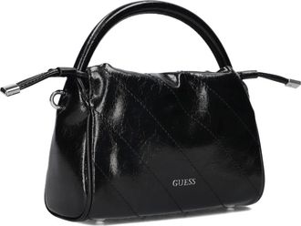 Guess Tassen, Dames, Zwart, ONE Size, Wol, Zwarte Trekkoord Crossbody Tas voor Stijlvolle Vrouwen