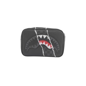 Sprayground Sprayground - Center Rip Revealing Check Pouch - unisex - Accessoires - Zwart - Maat: ONE Size Leer