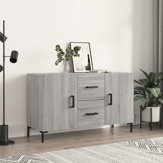 Berkfield Home Sideboard Grey Sonoma 100x36x60 cm Engineered Wood | Size: 100 x 36 x 60 cm