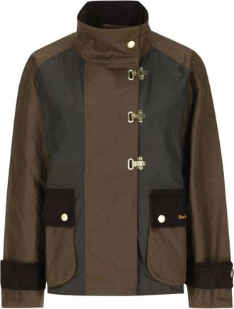 Barbour Hazelwood Waxed Jacket - Dames - Jassen - Bruin - Maat: M Katoen