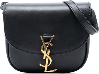 Saint Laurent Pre-owned Womens Small Leather Monogram Kaia Crossbody - Black - One Size