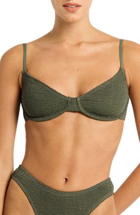 Bond-Eye Gracie Balconette Bikini Top in Khaki Eco at Nordstrom