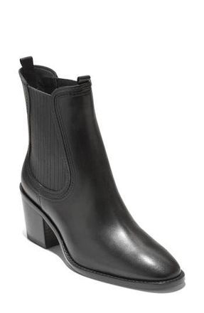 Cole Haan Janelle Chelsea Boot in Black Leather at Nordstrom Rack, Size 7.5