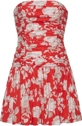 Cara Cara Montreal mini-jurk met bloemenprint - Rood