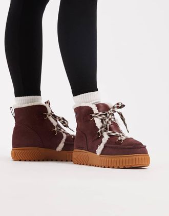 Sorel Ona Ave - Stivali da montagna bordeaux-Rosso