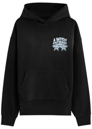 Amiri Championship Hooded Cotton Sweatshirt - Black - XL