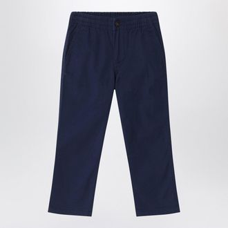 Polo Ralph Lauren Navy Blue Cotton Trousers