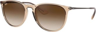 Ray-Ban Erika Zonnebril - Dames - Zonnebrillen - Bruin - 54 MM - Nylon - Accessoires