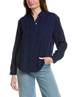 Bella Dahl Pintuck Hidden Placket Shirt
