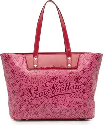 Louis Vuitton Pre-owned Womens Takashi Murakami Coated Canvas Cosmic Blossom Tote Pm - Dusty Pink Textile - One Size