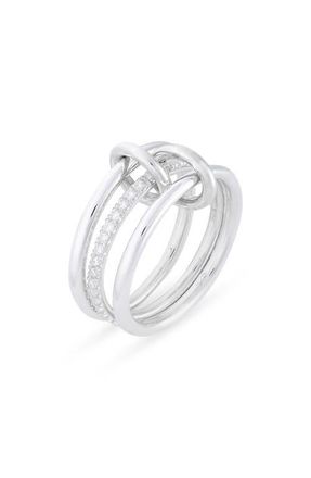 Spinelli Kilcollin Sonny Linked Diamond Ring in Silver at Nordstrom, Size 7.5