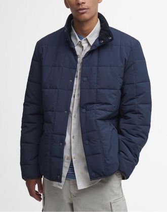 Barbour Mens Shoreman Quilted Jacket Blue Clothing > Coats &