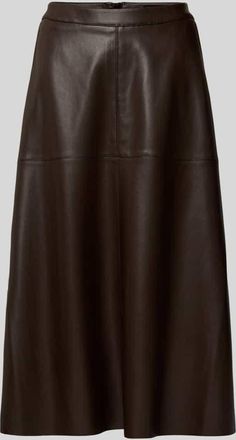 Betty Barclay Midirock in Leder-Optik Modell August in Dunkelbraun, Gr&ouml;&szlig;e 38