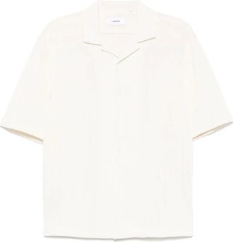 Lardini Camicia in cotone a maniche corte - Bianco