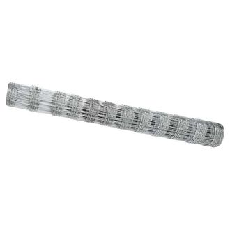 Berkfield Home Field Fence 1.2x50 m Galvanised Steel in Silver