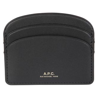 A.P.C. Porte-cartes Demi-Lune - female - A.P.C. - Wallets & Cardholders - Black - ONE SIZE - Accessories